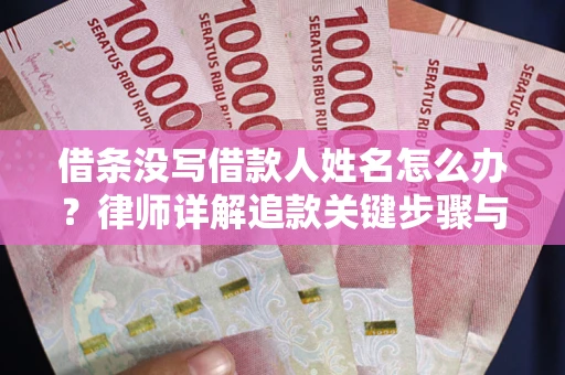 北京借条没写借款人姓名怎么办？律师详解追款关键步骤与证据链构建
