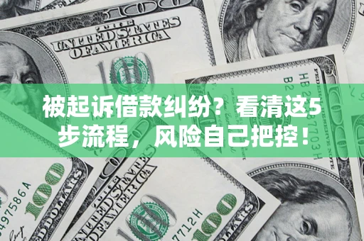北京被起诉借款纠纷？看清这5步流程，风险自己把控！